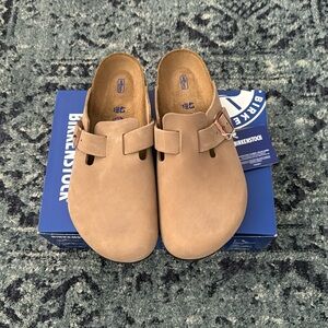 Birkenstock - Boston Soft Footbed Sandal - Men’s Size 43 - Color: Taupe